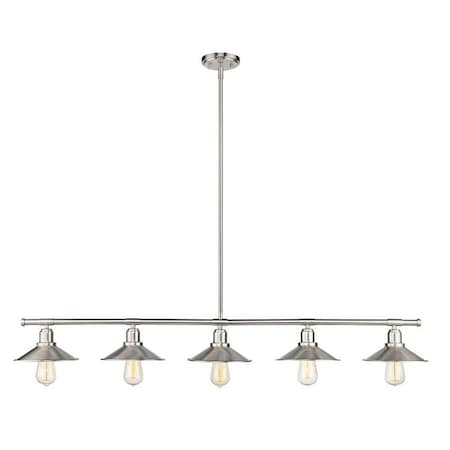 Z-Lite Casa 5 Light Island/Billiard, Brushed Nickel 613-5L-BN